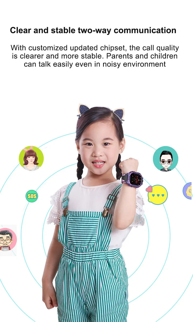 4G Kids Smart Watch Sos Location Camera Children Mobile Phone Voice Smartwatch With Sim Card Children Smart Watches For Girl Boy