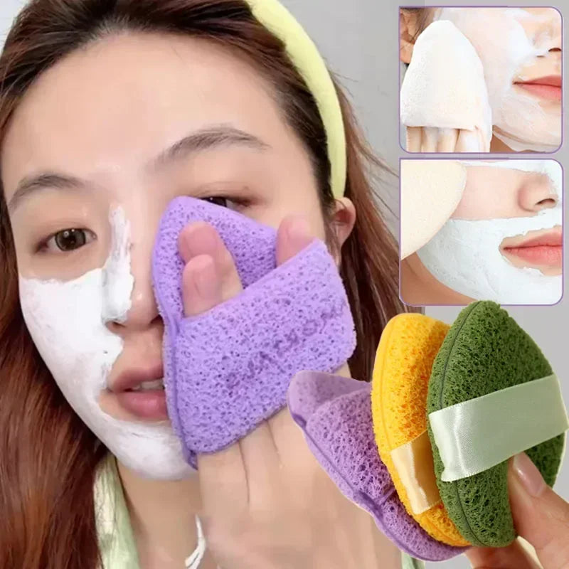 Mud Mask Cleaner Puff Exfoliating Blackhead Removal Face Wash Cleansing Sponge Makeup Remover Foam Sponge Face Clean Pads Tool