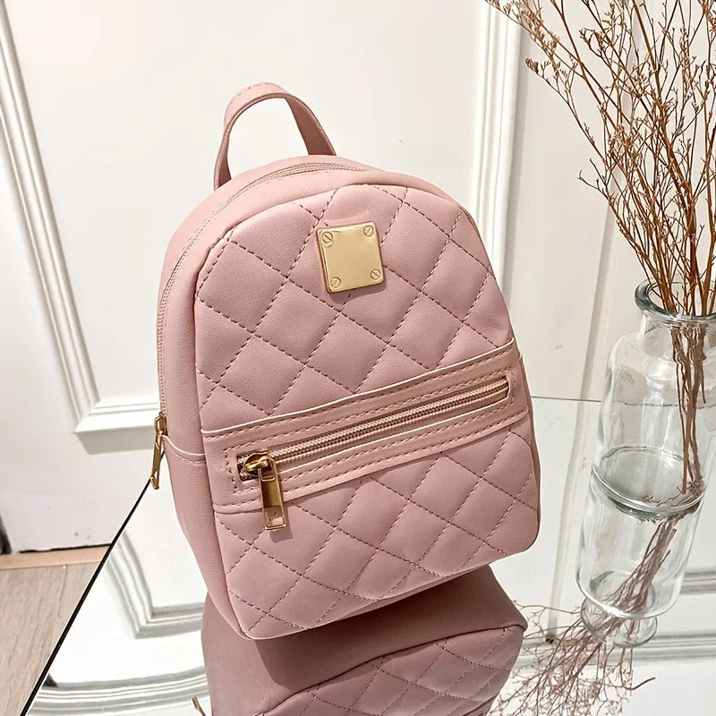 Fashion and Lightweight Women's Backpacks with Adjustable Shoulder Straps, Korean Version Versatile Backpack, Commuting Backpack