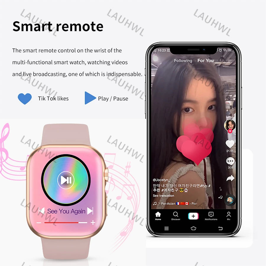 Bluetooth call smartwatch series 9 men and women exercise heart rate blood pressure NFC  For Android smartwatches smartwatch 9