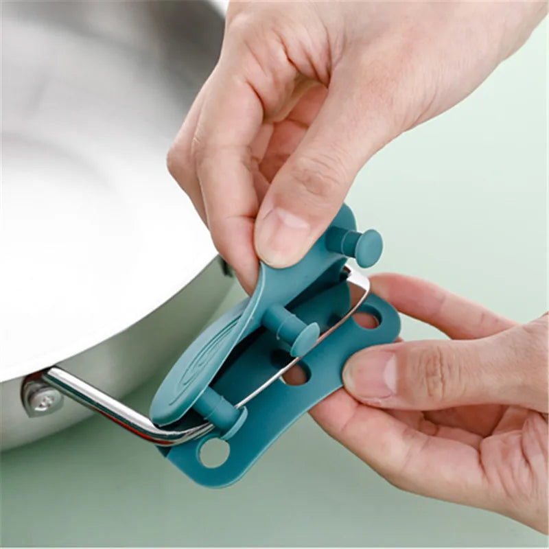 1Pair Of Silicone Handles Anti-Scalding Non-Slip SilicOne Pot Handle Cover Heat Insulation Handle Cover Kitchen Accessories