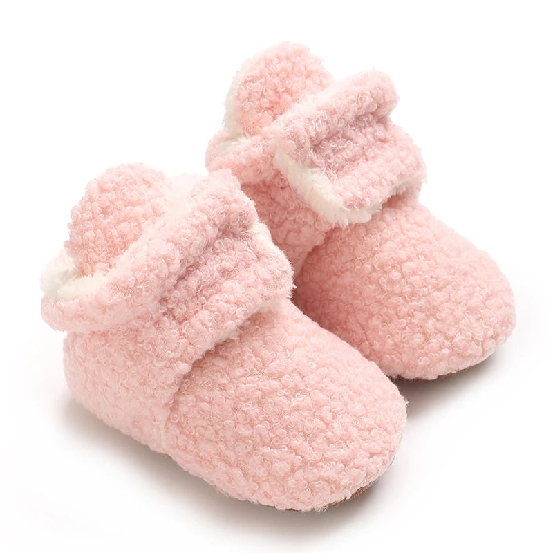 Winter Boots For Baby Boys And Girls Snow Soft Sole Anti Slip And Warm Flat Shoes Baby's First Walking Baby Shoes Boots 0-18