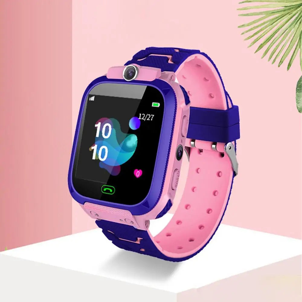 Kids Smart Watch SOS GPS Location Tracker Voice Call Chat Camera Flashlight Waterproof Smartwatch Children HD Touch Screen Watch