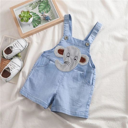 IENENS Summer Jeans Shorts Baby Rompers Newborn Playsuits Boys Girls Overalls Infant Thin Dungarees Toddler Clothes Jumpsuit