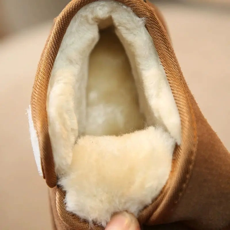 Kids’ Winter Snow Boots – Waterproof & Fleece-Lined Cold Weather Boots with Non-Slip Rubber Sole, Warm Insulated Snow Shoes