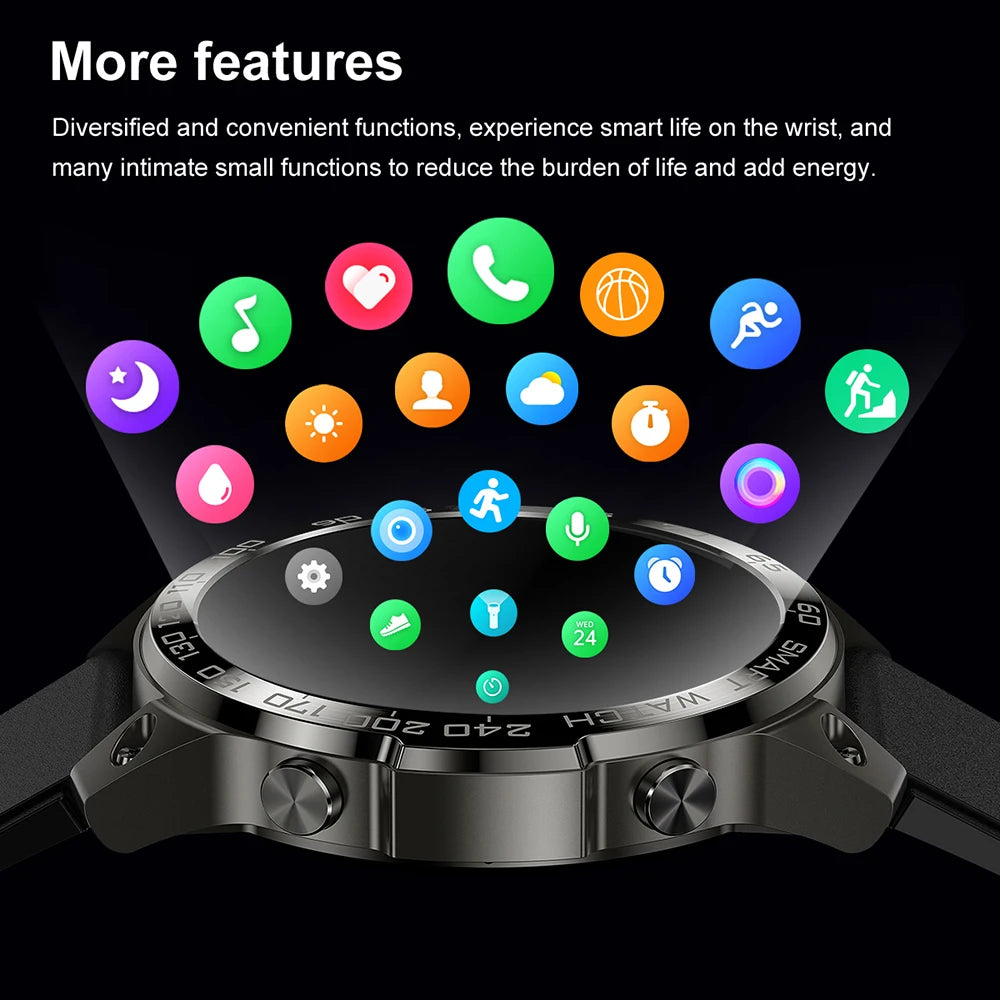 Original AMOLED Men Smartwatch Bluetooth Call GPS Tracker Fitness IP68 Waterproof Sport Smart Watch for Xiaomi IOS Android 2023