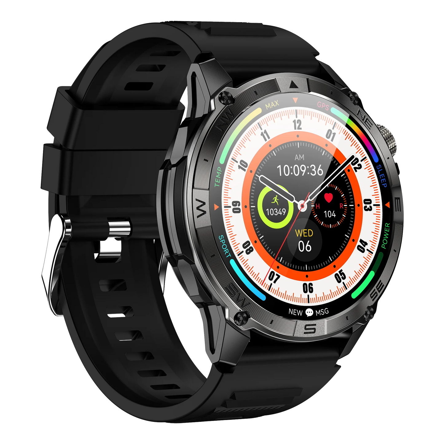 Smart Watch 2026 For Android IOS GPS Compass Sports Smart Watches For Man Women HD AMOLED Bluetooth Call Waterproof Smartwatch