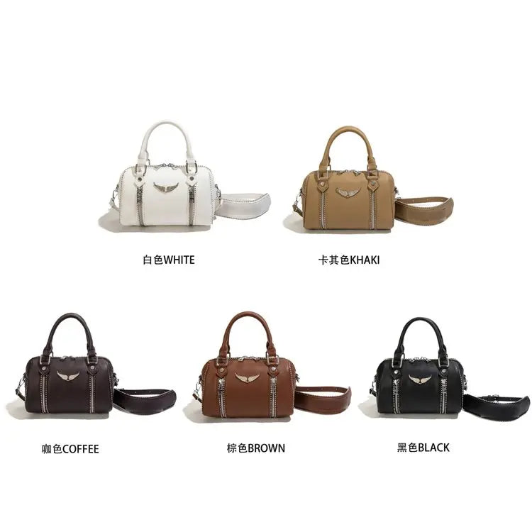 Famous design zipper women's crossbody bag, fashionable women's chain shoulder bag, modern trendy style handbag