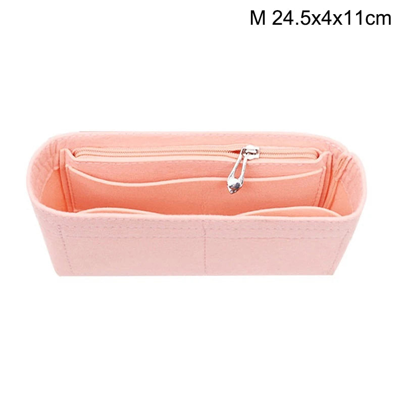 1PC Felt Insert Bag Organizer, Makeup Organizers, Liner Perfect for Brand Women's Handbags For And Cosmetic Bags