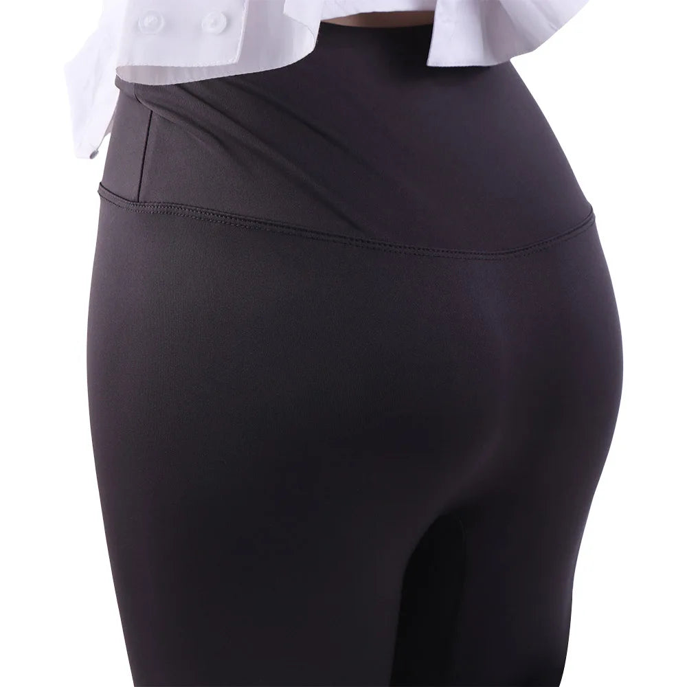 Soft High Waist Women Leggings with Pocket Seamless Tight Jogging Women's Capri Pants Slimming Elastic Shapewear Gym Fitness
