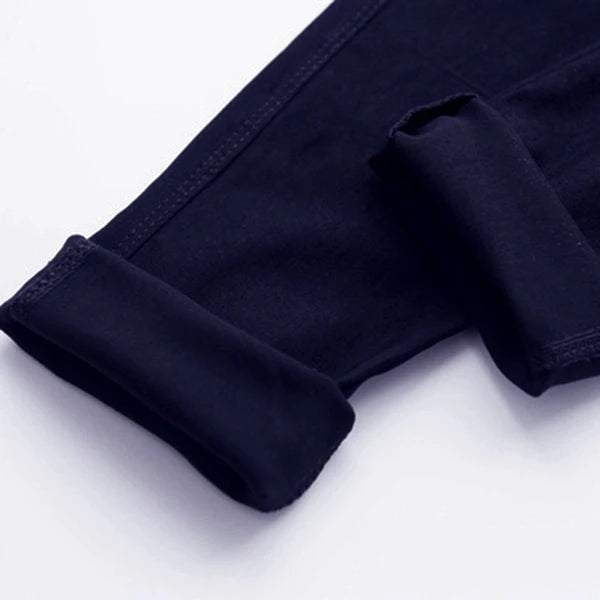 3-12-year-old girls pencil pants elastic baby Leggings 2024 new slim fit children's Leggings solid color imitation jeans