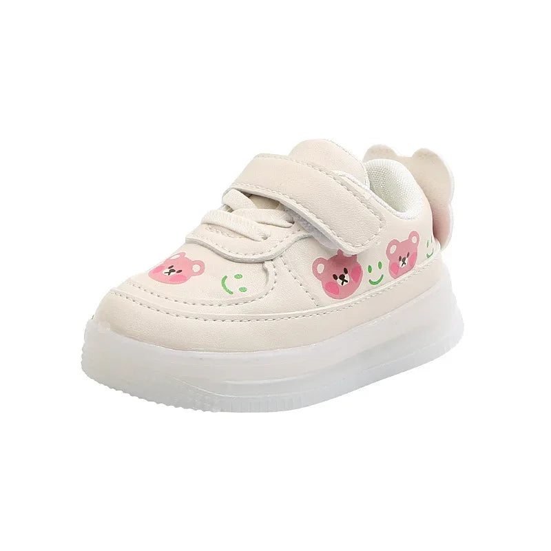 Zapatillas LED Kids Shoe Children Shoes for Girl Boy Luminous Casual Sneakers Non-slip Soft Glowing Little Bear Toddler Shoe운동화