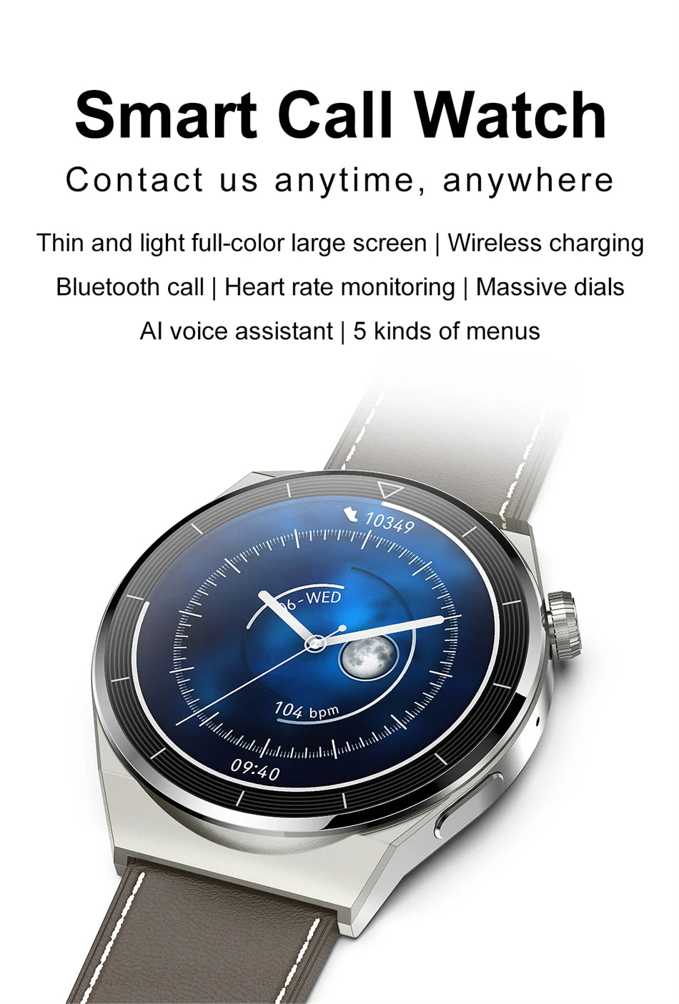 New NFC Smart Watch Men GT3 Pro AMOLED 390*390 HD Screen Heart Rate Bluetooth Call IP68 Waterproof SmartWatch For Huawei Xiaomi