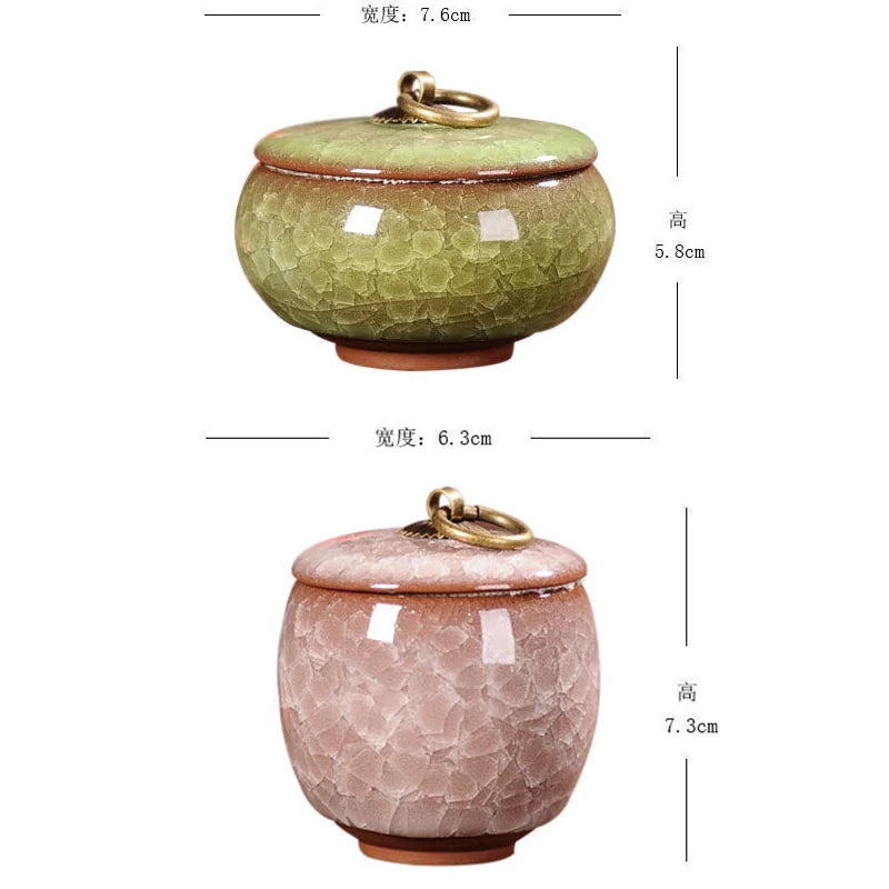 Portable Tea Coffee Sugar Jar Mini Airtight Kitchen Jar Storage Container with Lid China Storage Bottles & Jars Home Decor Gifts