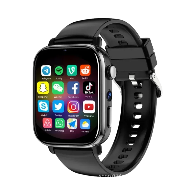 New Smart Watch with Full Touch HD Display, Built-in GPS & WiFi, Support SIM Card, Life Waterproof