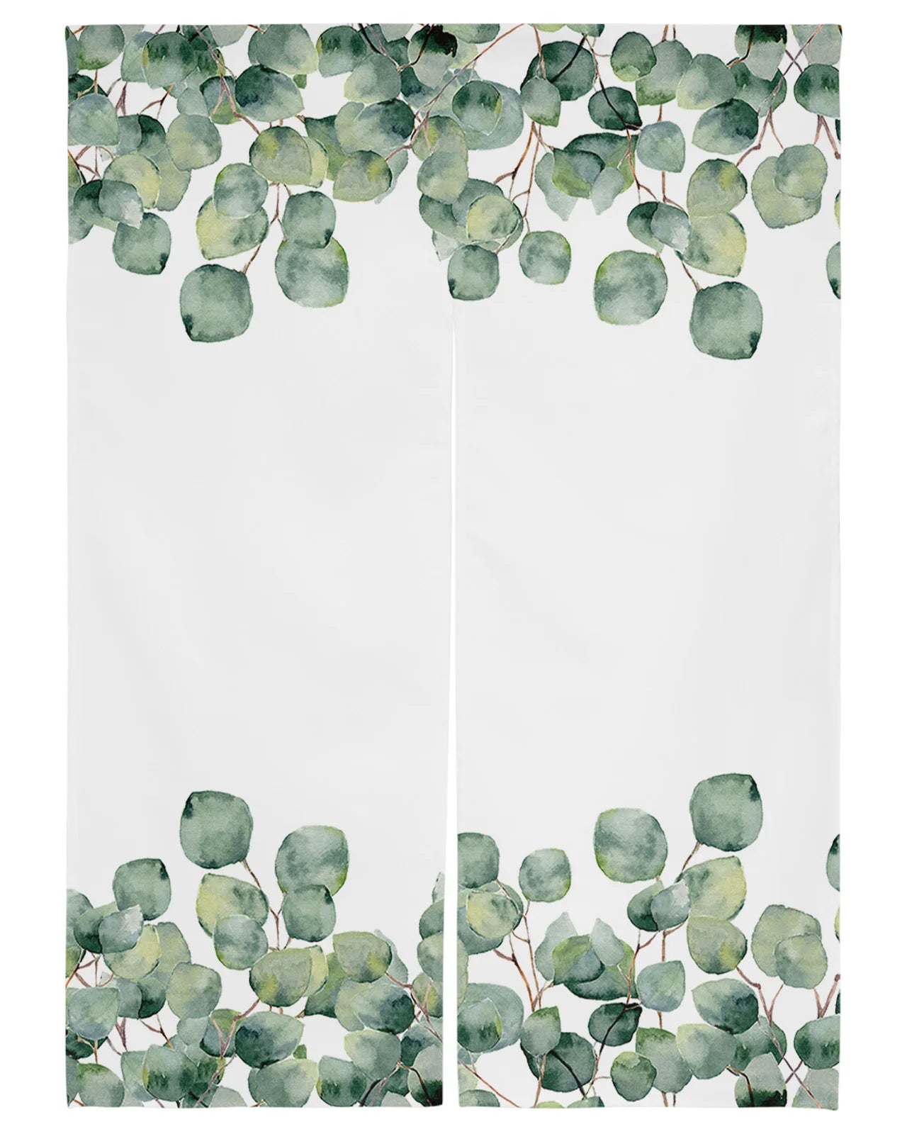 Plant Green Rattan Leaves Door Curtains Japanese Style Partition Split Curtain for Kitchen Bedroom Decorative Doorway Curtains