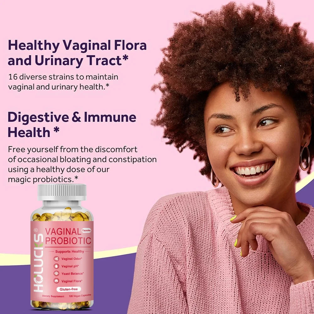 Vaginal Probiotics for Women - with Prebiotics, pH Balance, Odor Control, Yeast Balance, Vaginal Flora & Feminine Health