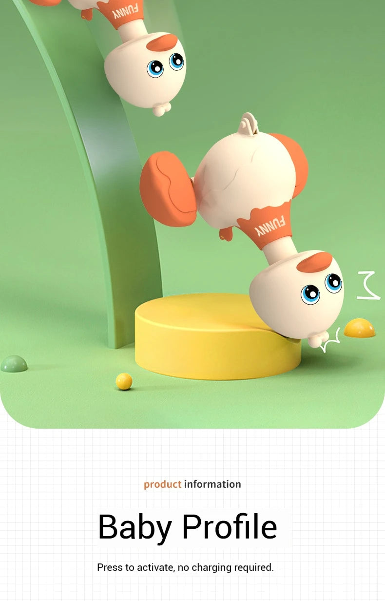 Baby Toy Cartoon Swing Duck Toy Press Vehicles Glide Animal Inertia Pull Back Cars Early Educational crawling Toy Toddlers Gifts