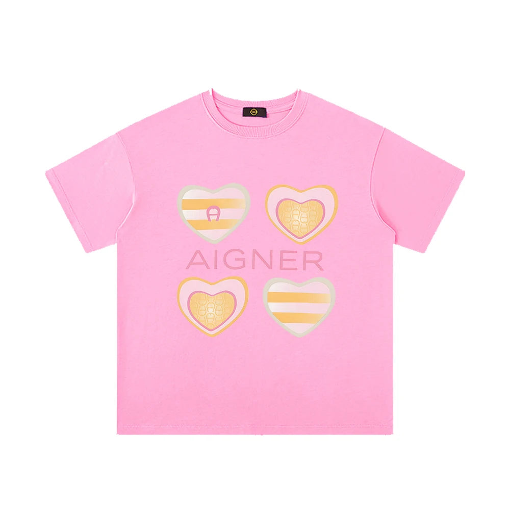 Girls' T-shirt, pure cotton summer new fashion short sleeved T-shirt, baby girl children's T-shirt, luxurious design sportswear