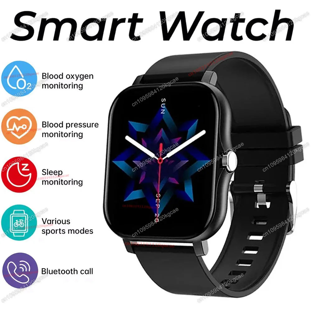 [Smart Watch, Wireless] Wireless Men'S And Women'S Smart Watch, 1.83'' Full Screen Touch, Dialing/Answering Calls Pedometer Hw12