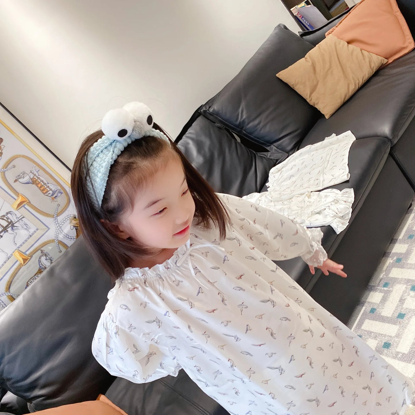 Pajamas Dress for Baby Girls Summer Children Floral Printed Soft Loose Night Dresses Princess Girl Nightgown Lady Sleepwear