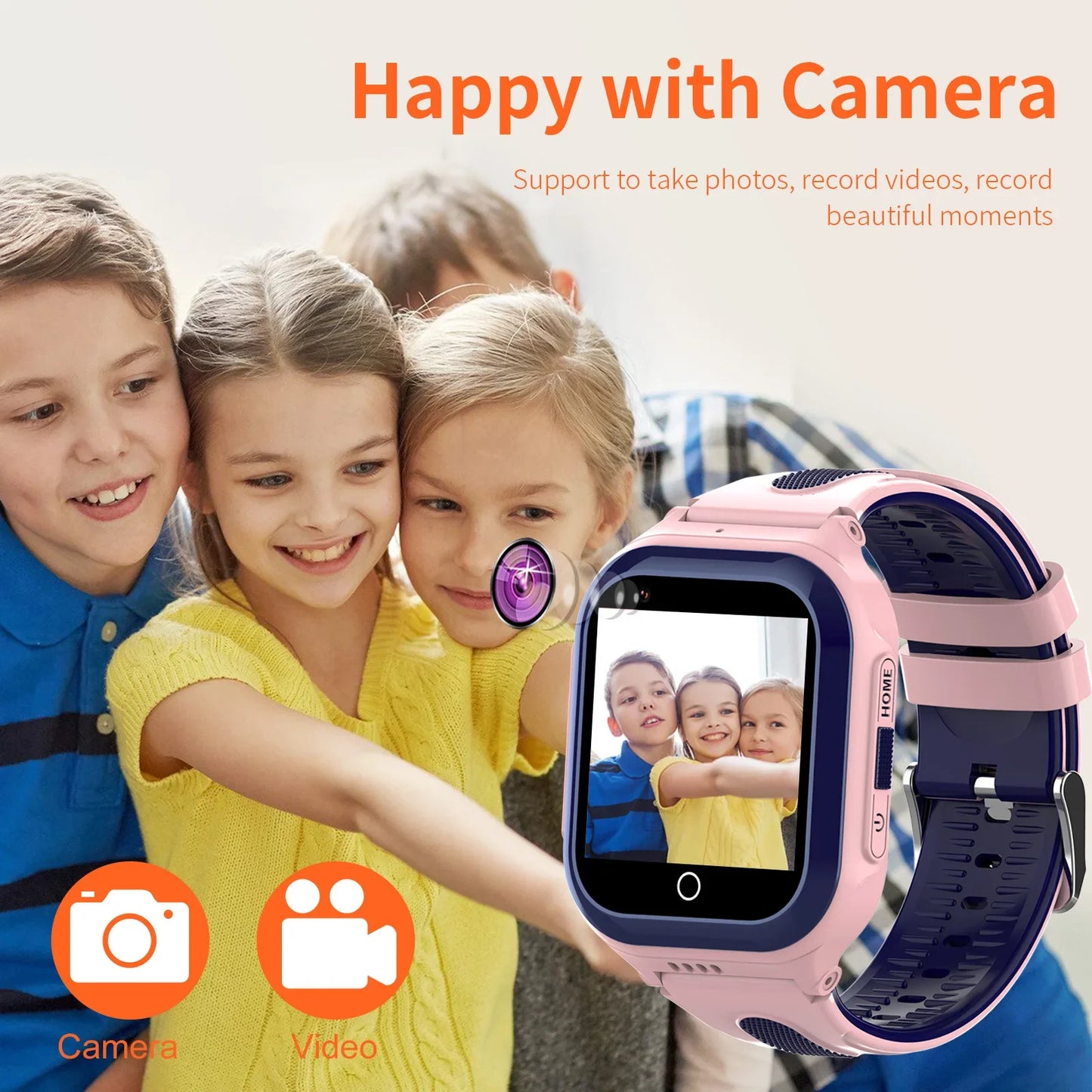 Wonlex Smart Watch Kids GPS WIFI LBS Positioning Tracker 4G Video Camera Voice Chat KT24S GEO Fence Location Child Smart-Watches