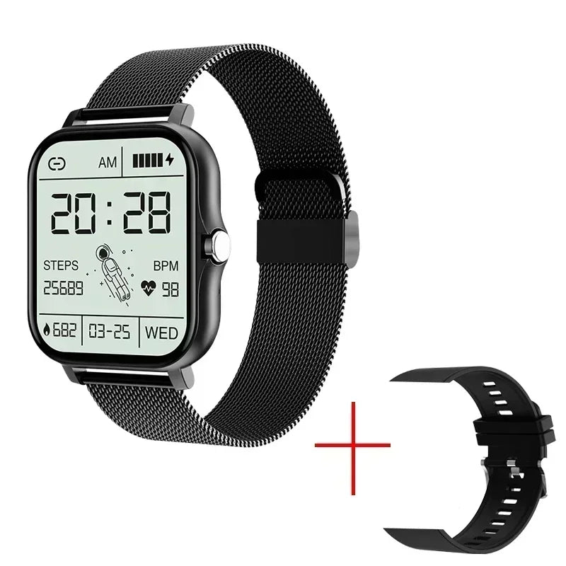 Smart Watch Android Phone 1.47'' Inch Color Screen Bluetooth Call Blood Oxygen/Pressure Monitoring Smart Watch Women Men