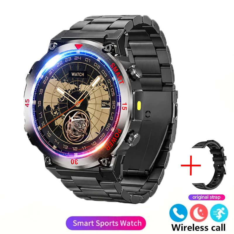 Smart Watch Men Women 1.52" Always-On Display Step Counter Magnetic Charging Bluetooth Call Fitness Tracker Multisport Modes