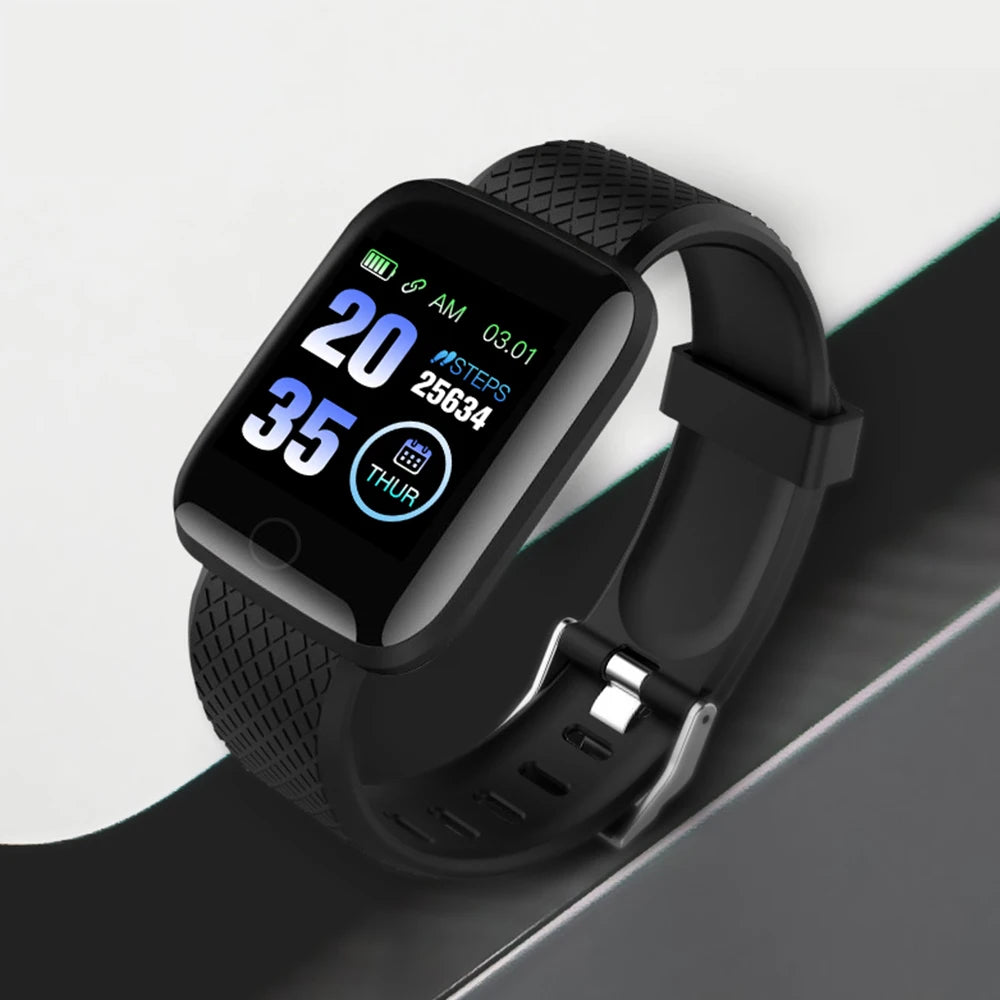 Smart Watch 116Plus D13 Sport Wristband Running Fitness Monitor Track Heart Rate Message Remind Men Smartwatch Woman Clock