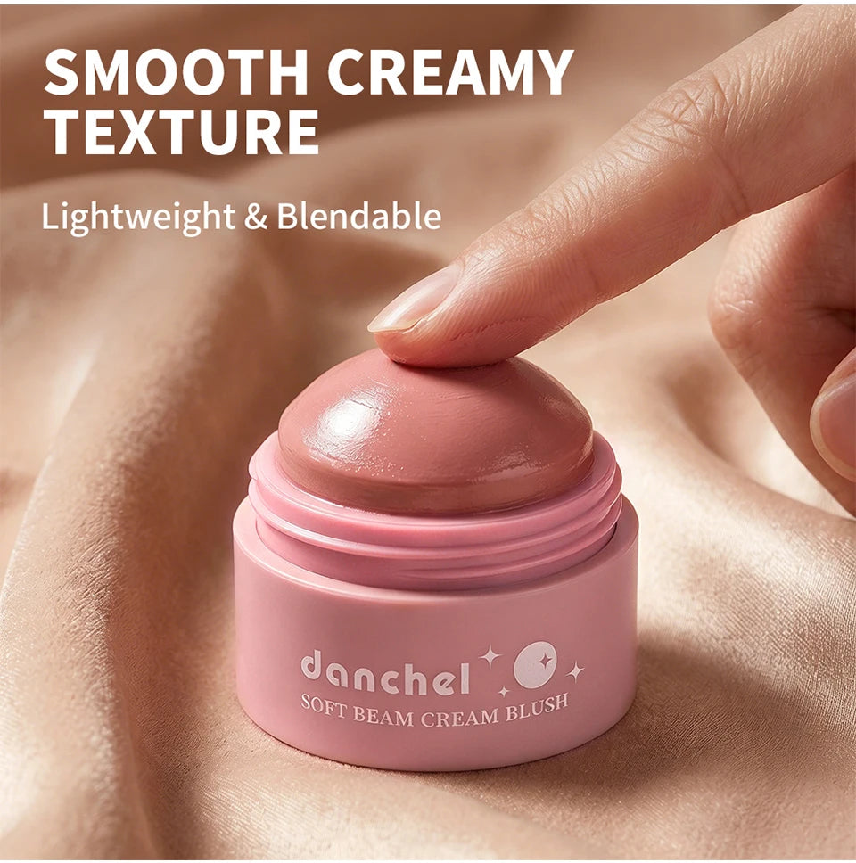 Natural Looking Matte Blush Stick Waterproof Long Lasting Hydrating Blendable Cream Blush Balm Lightweight Cheek Makeup Cosmetic
