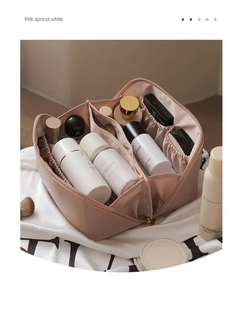 Makeup Organizer Female Toiletry Kit Bag Make Up Storage Pouch Luxury Lady Box, Cosmetic Bag, Organizer Bag For Travel Zip