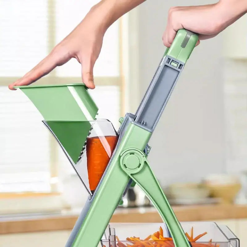 Multifunction Kitchen Slicer Vegetable Cutter Chopper PotatoFrench Fries Slicer Cooking Gadge Stainless Steel Blade Accessories