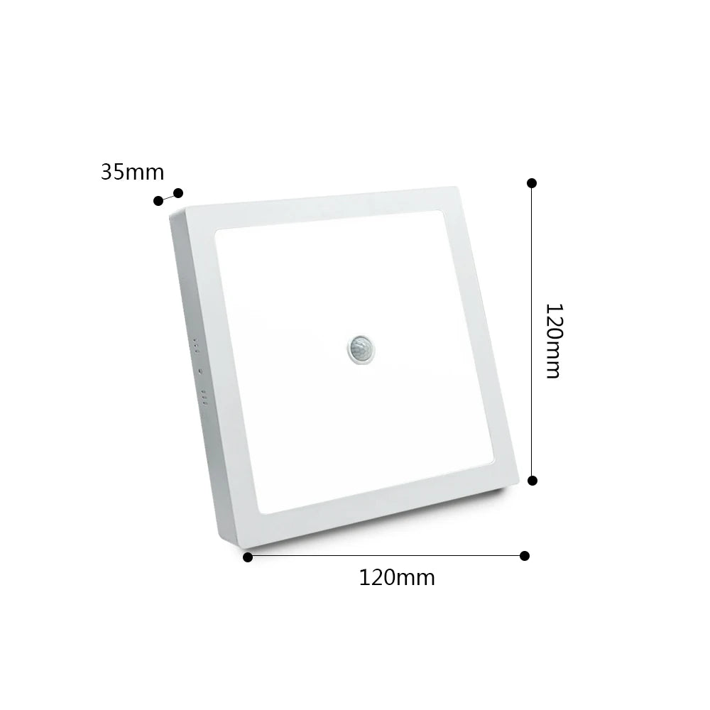SANDIY Ceiling Lights Motion Sensor LED Panel Lights Smart Ceiling Lamp 6W 12W 24W for Foyer Kitchen Hallway Luminarie AC85-265V
