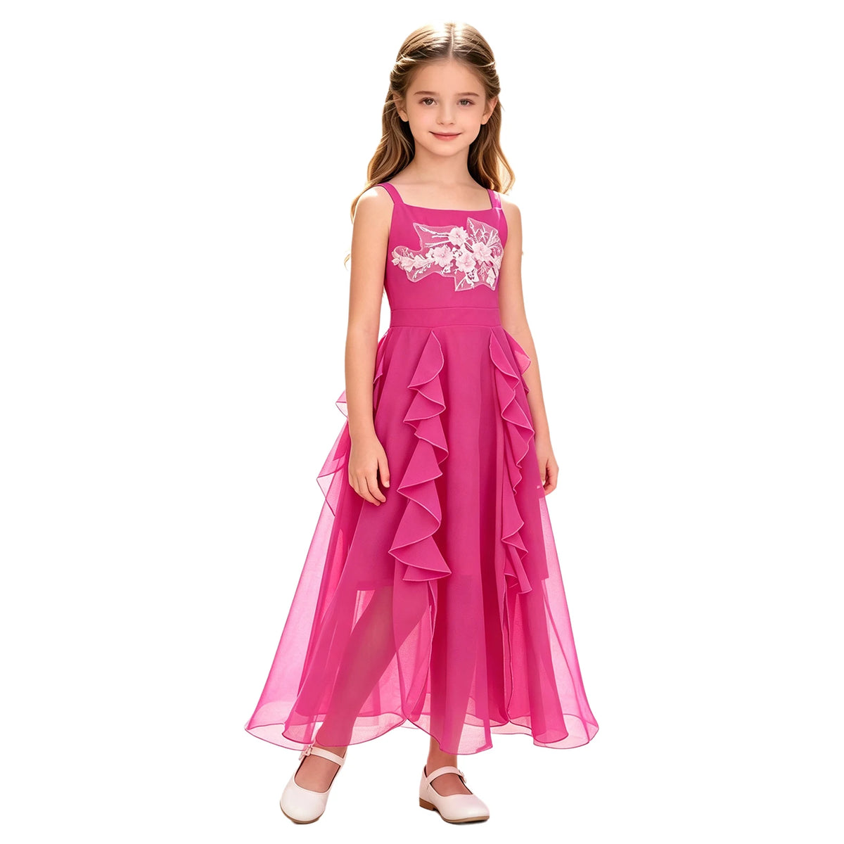 Girls Dresses Children Formal Wedding Party Pageant Gown for Special Occasions Graduation Ceremony Dress Flower Girl Clothes