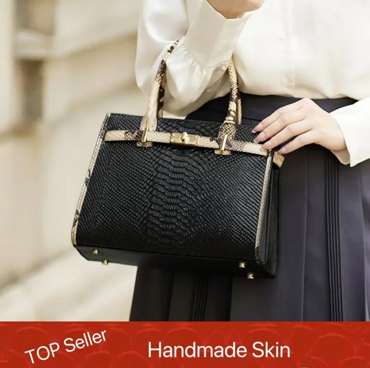 ZOOLER Full Genuine Leather Shoulder Bags Tote Bags Luxury Women Trendy Handbag Totally Skin Fashion Top Handle Purses #WG385