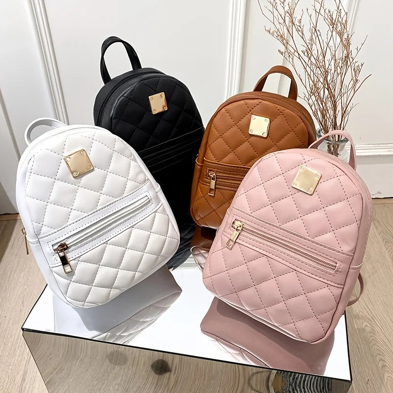 Fashion and Lightweight Women's Backpacks with Adjustable Shoulder Straps, Korean Version Versatile Backpack, Commuting Backpack