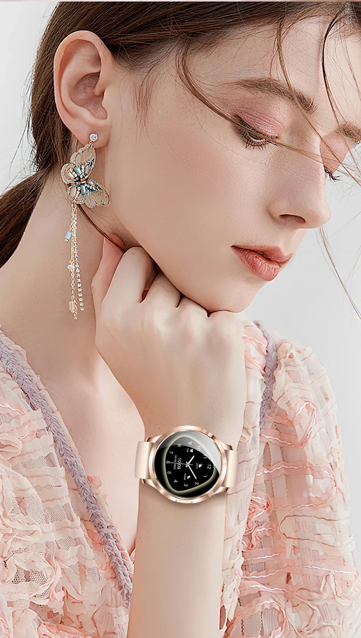 2026New Smart Watch For Women 466*466 AMOLED Display Fitness Monitor Bracelet Ladies' Gift BT Call Digital Clock For Android IOS