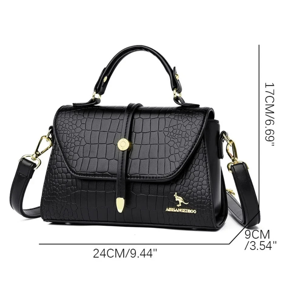 Premium Leather Crossbody Bags for Women Female Shoulder Messenger Bags Luxury Designer Handbags and Purses
