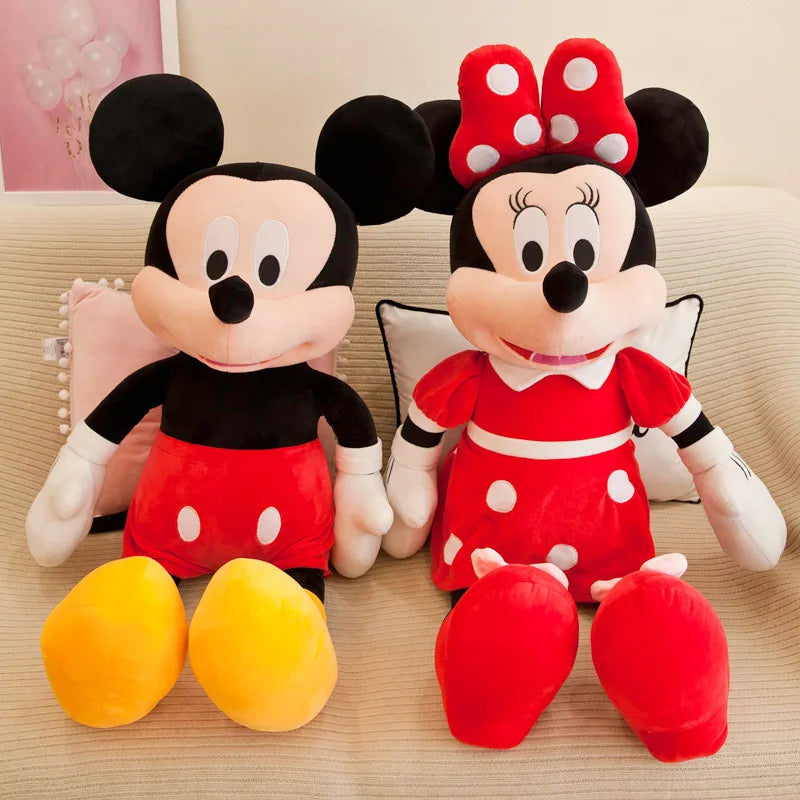 Mickey Mouse Doll Plush Toy Cute Minnie Disney Cartoon Doll Gifts Girl Pillow