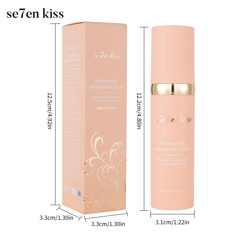Color Changing Liquid Foundation, Waterproof and Sweat Resistant, Durable Formula, Light Fitting, Natural Makeup Effect