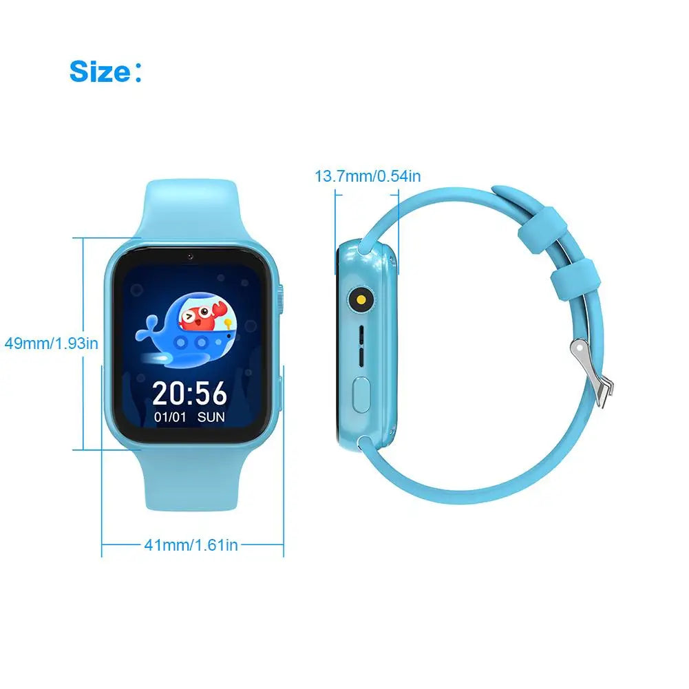 Children's Smart Phone Watches Multiple Language Video Call Waterproof SOS GPS Positioning 4G Full Network Connectivity For Kids