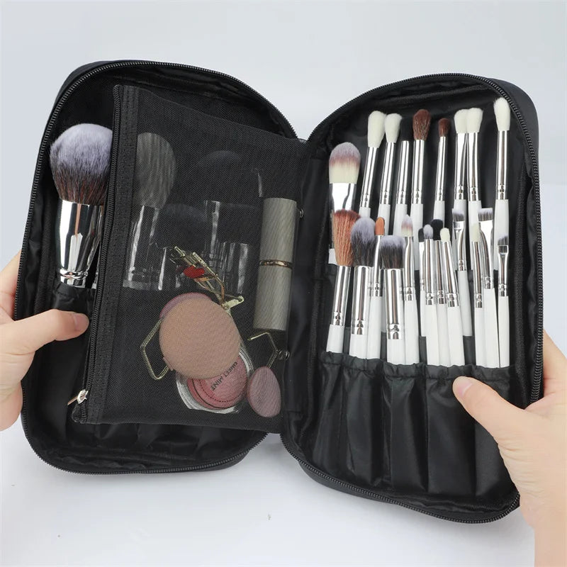 Makeup Brush Storage Bag Cosmetic Makeup Tools Handbag Large Capacity Makeup Brushes Storage Bags Comestic Tools Zipper Pouch