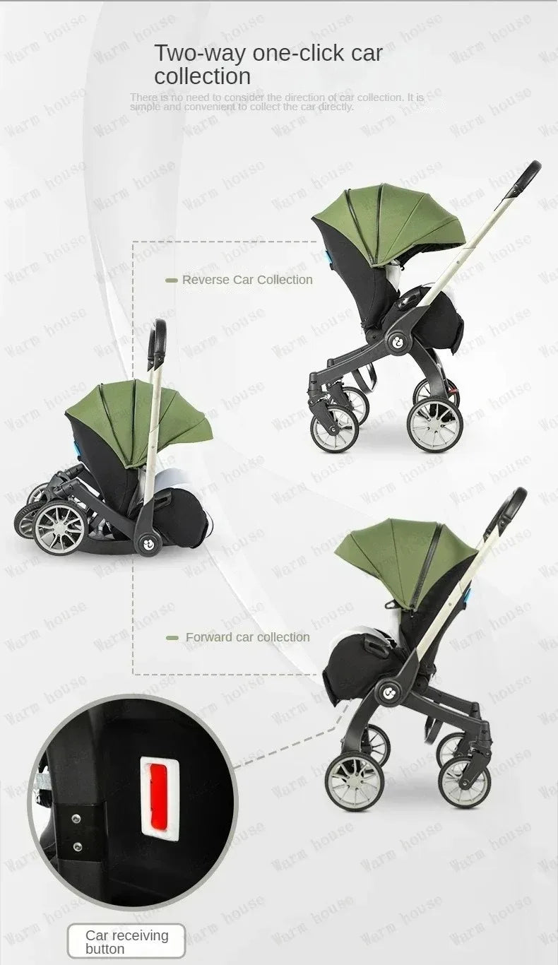 2025 NEW baby stroller 4in1 trolley car seat Multifunctional baby carriage luxury Foldable and portable strollers