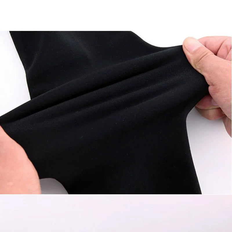 Women Winter Leggings Warm Leggins High Waist Solid Color Velvet Women Thickened Velvet Leggings Stretchy Black Leggings