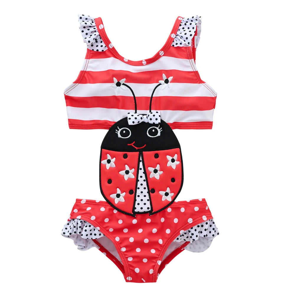 Toddler Infant Baby Girls Swimwear Watermelon Swimsuit Swimming Beach Bathing Bikini Cute Summer One-Piece Swimming Baby Overall