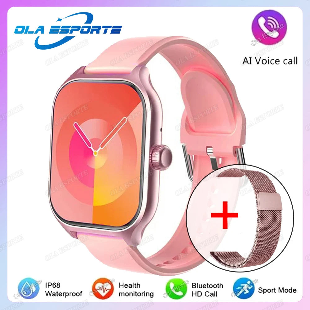 2026 Smart Watch For Android IOS Watches 2.01inch HD Display Bluetooth Call Message Alert Music Sports Smartwatch Men Women Gift