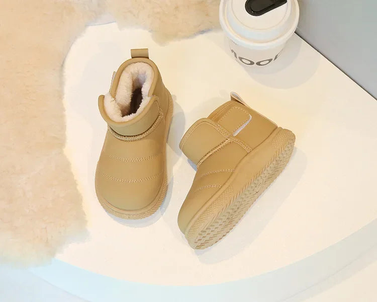 Winter Girl Outdoor Snow Boots New Causal Children's Cotton Boots for Boys Soft Warm Furry Hairy Kids Fashion School Ankle Boots