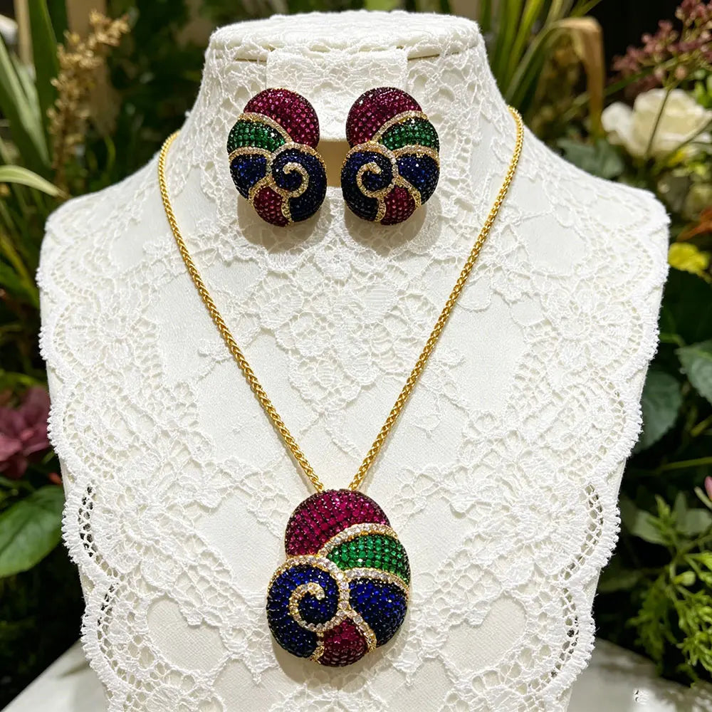 GODKI New Bowknot African Jewelry Sets for Women Wedding Luxury Naija Dubai Jewelry Set Cubic Zirconia Bridal Jewelry Sets