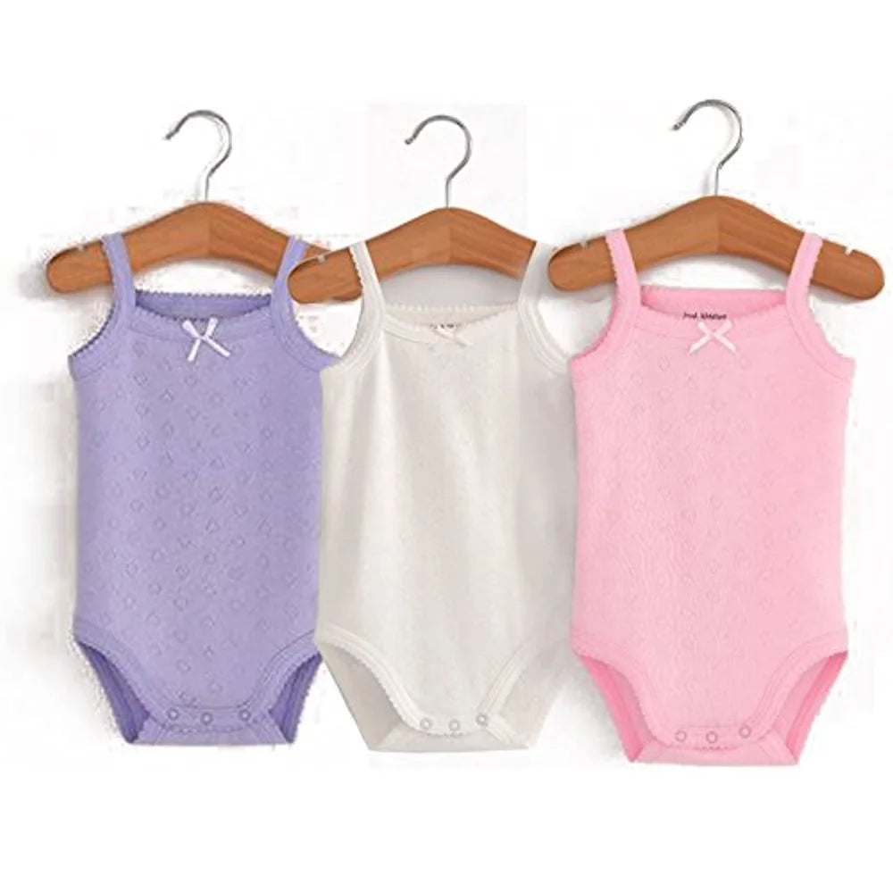 Baby Cotton Sleeveless Rompers Clothes for Girls Toddlers Kids One-pieces Bodysuits Summer Outfit for Kid