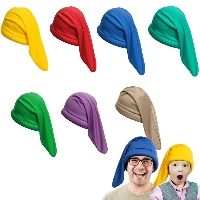 7color Toddler Gnome Hat for Boy Christmas Elf Costume Fairy Tale Dwarfs Cosplay for Halloween Carnival Party Kids Accessories